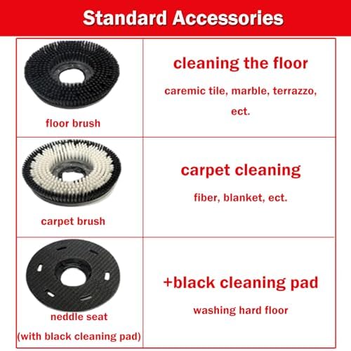 INTSUPERMAI Floor Scrubber Polisher 17"Commercial Floor Buffer Machine - Image 5