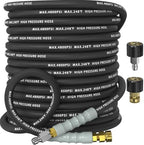 3/8" ID 4800PSI Pressure Washer Hose 75FT, Steel Wire Braided Pressure Hose by Unknown
