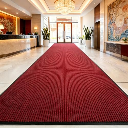 3'x16.4' Commercial Door Mat Non Slip Entryway Carpet Runner Rugs - Image 2