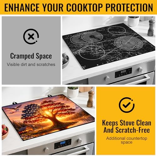 Stove Top Covers for Electric Stove, Glass Stove Top Cover 28.5x20.5 in - Image 6