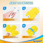 KEEPOW 4 Pcs Reusable Duster Refills Compatible with Swiffer Duster Refills - Image 4