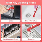 SOARING Rechargeable Electric Cleaning Brush with 4 in 1 Multiple Brush Heads,Indoor Household Cordless Motorized Brush for Bathroom Toilet Kitchen Tile Crevice (White & Red) - Image 6