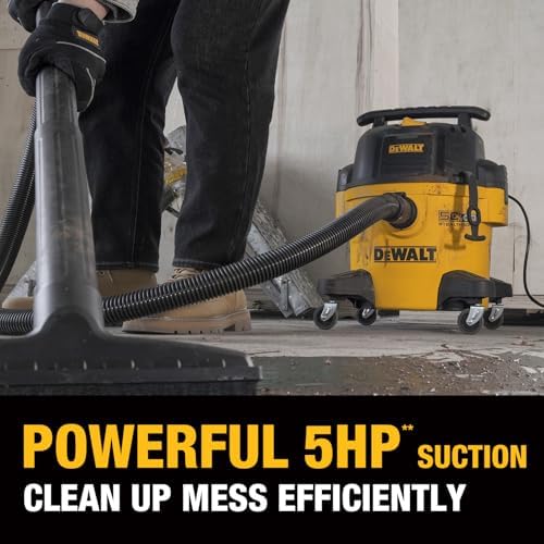 DEWALT STEALTHSONIC Wet Dry Shop Vac 6 Gallon, Shop Vacuum Wet and Dry 5 HP, Ultra Quiet Shopvac with Powerful Suction, Wet Dry Vacuum Cleaner for Home, Garage, Workshop, Jobsite, DXV06P-QT - Image 3