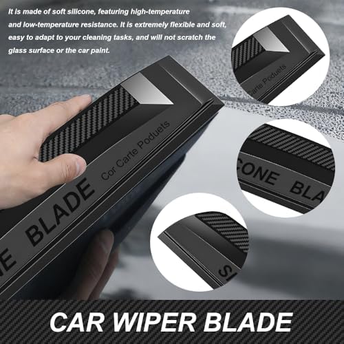 Side Mirror Squeegee, Window Cleaner Tool, Retractable Car Side Mirror Squeegee with Telescopic Long Handle, Car Mini Portable Window Cleaner Tool for Rainy Weather (Black-2) - Image 4