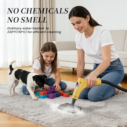 Handheld Steam Cleaner High Pressure Steamer for Deep cleaning 1200ML Steam Cleaning Machine for Home Use With 6 Brushes Cleaning - Image 5