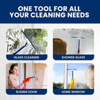 Extendable Shower Squeegee with 180-Degree Rotating Blade for Push/Pull Use – Ergonomic Cleaning Tool for Showers, Glass Doors, and Windows – 16'' to 28'' Handle for Strain-Free Cleaning - Image 6
