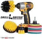 Drill Brush Attachment - Toilet Brush Cleaning Supplies - Grout Cleaner - Image 4