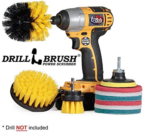 Drill Brush Attachment - Toilet Brush Cleaning Supplies - Grout Cleaner - Image 4