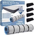 Foam Mattress Vacuum Bag with Blue Zipper & 4 Straps, Twin/Twin XL by StorageLogic
