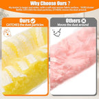 40 Count 360° Heavy Duty Duster Refills Compatible with Swiffer,Large Size-Extra Thick Disposable Electrostatic Feather Duster Refill with 1 Retractable Handle(35-inch Length Fully expanded) - Image 5