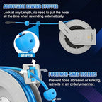 FIXFANS Pressure Washer Hose Reel with Hose 1/4"×100ft, Auto Rewind 3600PSI - Image 3
