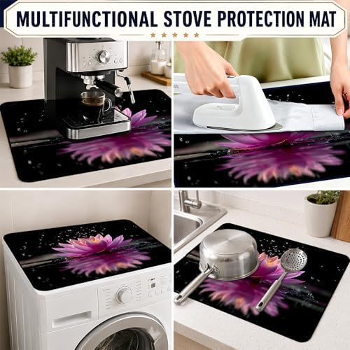 Stove Top Cover,28.5"L x 20.35"W,Heat Resistant Cooktop Protector Mat - Image 6