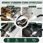 Handheld Steam Cleaner for Car Detailing & Home Deep Cleaning, 15s Fast Heat-Up, 1.8L Large Tank, with 15 Accessories for Grout, Furniture, BBQ, Floor - Image 3