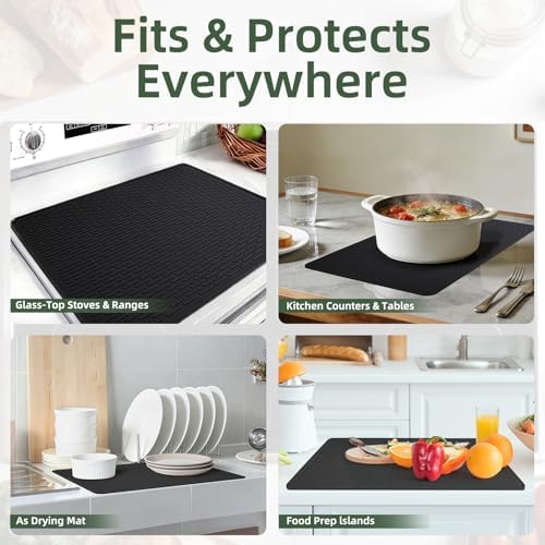 LONGKING Stove top Cover for Electric Stove - Silicone Stove Mat for Glass Top Stove, Range Covers for Electric Stove, Beige, 30"x21" (Standard) - Image 7