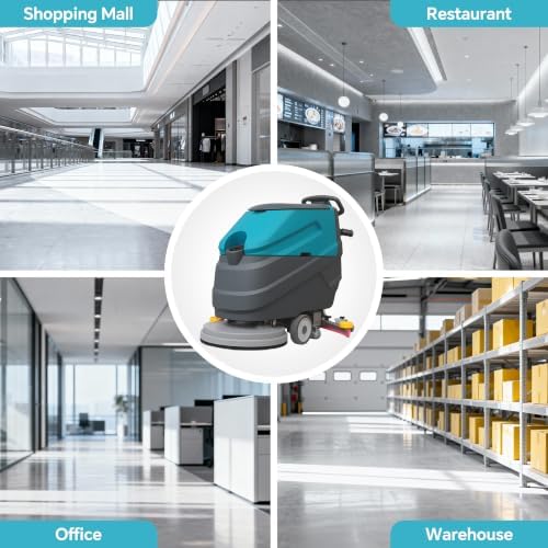 T382 22" Walk-Behind Commercial Floor Scrubber Machine,Large Tank - Image 6