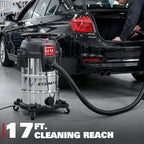 ECOMAX 8 Gallon Ultra Quiet Stainless Steel Shop Vacuum Wet and Dry - Image 6