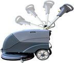 Commercial Floor Scrubber Machine with 15" Brushes, Upgrade Automatic Water Flow, 180 Degree Rotation, Floor scrubbing, Floor Cleaner Machine by TORDXICS