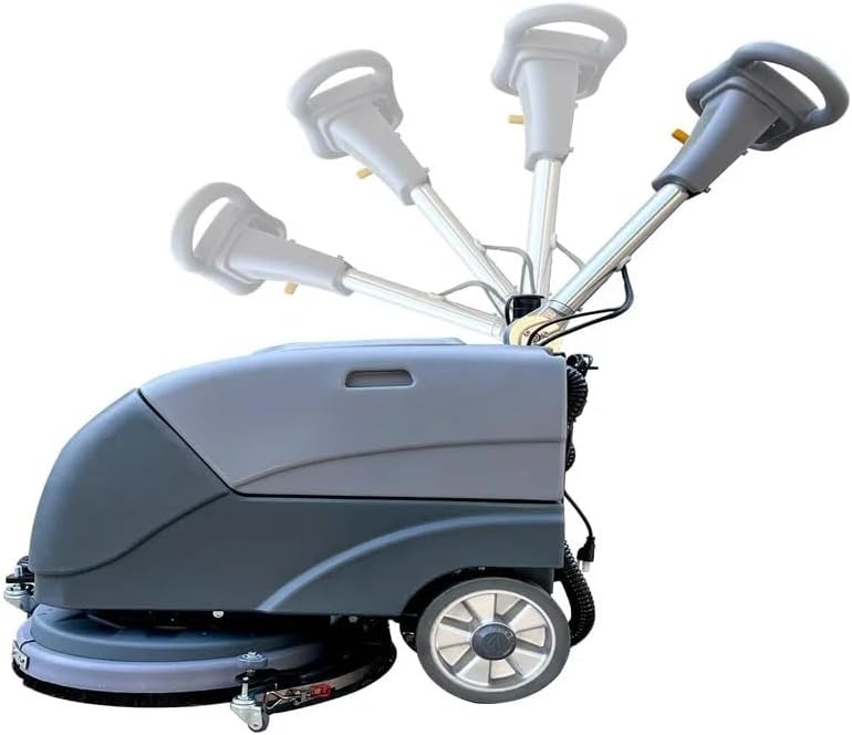 Commercial Floor Scrubber Machine with 15" Brushes, Upgrade Automatic Water Flow, 180 Degree Rotation, Floor scrubbing, Floor Cleaner Machine by TORDXICS