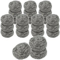 Superio Stainless Steel Scourers Steel Wool Scrubber Pad Used for Dishes, Pots, Pans, Grill, Stoves, and Ovens, Easy scouring for Tough Kitchen Cleaning Pack of 24 by Superio