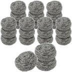 Superio Stainless Steel Scourers Steel Wool Scrubber Pad Used for Dishes, Pots, Pans, Grill, Stoves, and Ovens, Easy scouring for Tough Kitchen Cleaning Pack of 24 by Superio