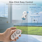 HUTT S7 Window Cleaning Robot, 6500Pa Suction, 3D Floating Chassis, HydroJet Water Spray 80ml Tank, Multiple Safety Systems, SLAM 4.0 Navigation, 8 x Cloths, All-in-One Storage Box - Image 6