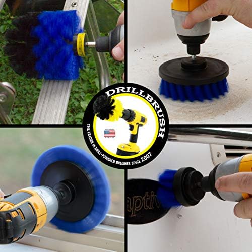 Drillbrush Blue - Boat Cleaning Drill Brush Attachment Set - Aluminum - Image 2