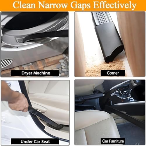 Dryer Vent Vacuum Cleaner Attachment Kit for Dyson V7 V8 V10 V11 V15 - Flexible Long Crevice Tool Vacuum Attachments for Car Detailing, Corners & Dryer Lint Vent Trap Cleaning Brush - Image 4