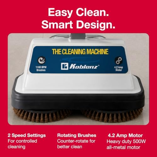 Koblenz P-820 BA Carpet Shampooer and Floor Polisher, Polishing Pads, Blue - Image 5