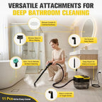 Steam Cleaner for Home, 10s Heat-Up,3 Level Adjustable Handle,1.69 Qt Tank - Image 3