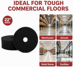22 Inch White Floor Polishing Pads, 5 Pack, 23mm Thick Floor Machine Pads for Polishing, Buffing, Finishing and Floor Maintenance, for Rotary Machines, Buffers and Auto Scrubbers - Image 4