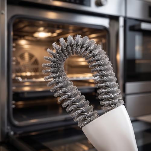U Shaped Stovetop Cleaning Brush with Hooked Head 4pcs for Crevices - Image 3