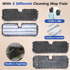 Two Sided Dust Mop for Floor Cleaning, 360°Microfiber Mop with 4 Mops Pads - Image 2