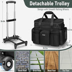 Ytonet XXL Rolling Cleaning Caddy, Large Cleaning Caddy with Wheels - Image 3