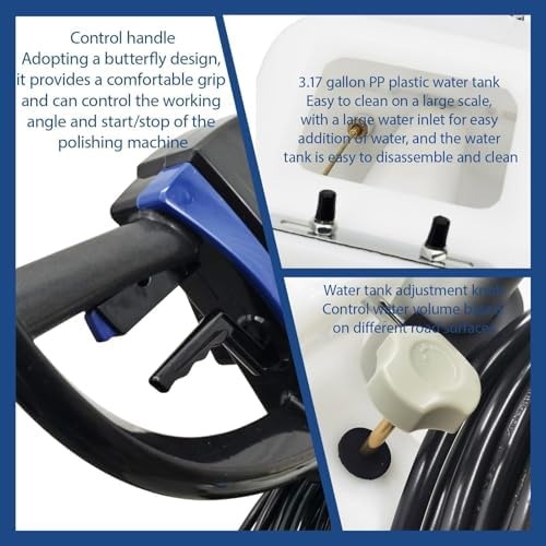 Commercial Floor Polisher, Industrial Floor Scrubber Machine, 18" Multi-functional Floor Buffer 110V - Image 5