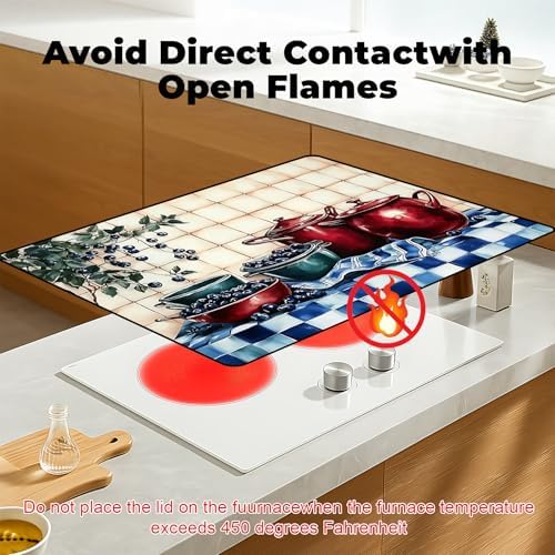 Stove Top Cover for Glass Electric Stove (Bilberry, 30" x 21") - Image 3