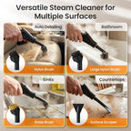 2500W Handheld Steam Cleaner for Home, 6-Level High Pressure Steam Gun, Steam Machine w/40.6oz Tank, Portable Car Steamer for Auto Detailing & Cleaning, Car, Floor, Furniture, Tile Grout, Wall - Image 6
