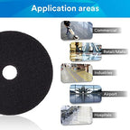 3M Black Stripper Pad 7200, 17 in, 5/Case - Image 6