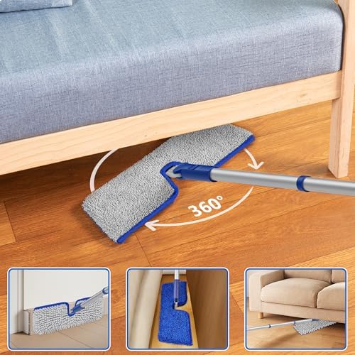 2-Sided Microfiber Dust Mop for Hardwood Floors & Walls - Image 4