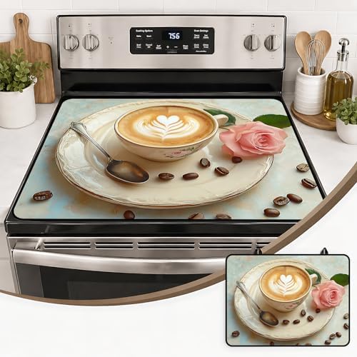 Stove Top Cover,28.5"L x 20.31"W,Heat Resistant Cooktop Protector Mat by seewan