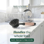 Cuisinart Dish Brush with Handle, 2 Pack, Firm Bristles - Image 4