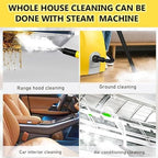3000w Commercial Steam Cleaners, 3.5L Portable Steamer Cleaning Machine, For Home, Car,Hotel & Ac Cleaning | Heated Carpet Extractor For Home Appliances & Auto Detailing(Yellow) - Image 6