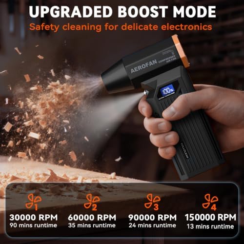 Electric Air Duster - 150000RPM Rechargeable Cordless Compressed Air Duster - Image 4