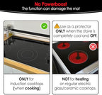 Cook's Aid Induction Cooktop Protector Mat 20.4x30.7 In, (Magnetic) Electric Stove Burner Covers Antiscratch as Glass Top Stove Cover (20.4x30.7 In, Black) - Image 4