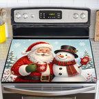 NYZE Stove Top Cover for Christmas Decorative Santa Snowman Stovetop Cover by GIVEYOUTHEBEST