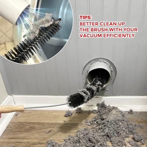 Holikme Dryer Vent Cleaner Kit, 3 Pcs Replacement Lint Brush for Vent Trap - Image 3