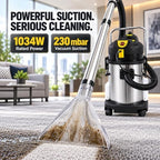 30L Commercial Carpet Cleaner Machine, 1034W Carpet & Upholstery Extractor - Image 3