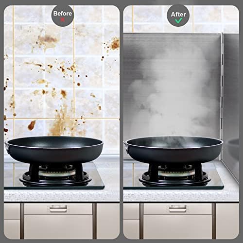 3 Sided Oil Splatter Guard, Upgrade Stainless Steel Anti Splatter Shield for Stove Top Cooktop, Yhuitek Foldable Grease Splatter Screen Oil Barrier, 11.7" x 14.7" (H) - Image 7