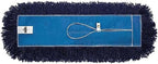 Nine Forty 48-Inch Premium Nylon Dust Mop Replacement Head - Heavy Duty Mop Head Refill for Industrial, Commercial, and Residential Cleaning - Dry Floor Duster for Hardwood Surfaces - Blue (1-Pack) by NineForty