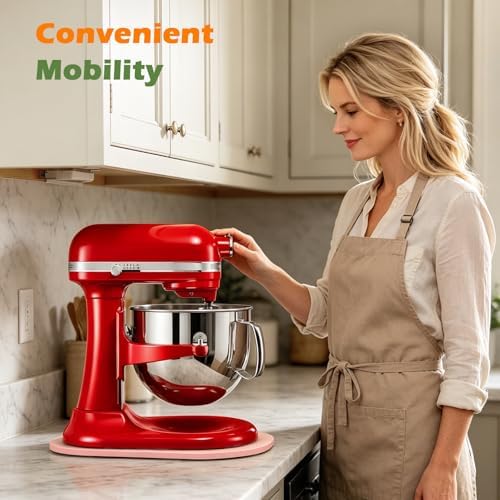 Mixer Slider for Kitchen Aid 5-8 Qt Bowl Lift Stand Mixer, Pink - Image 7