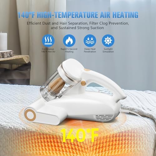 Mattress Vacuum with UV-C Light,16Kpa Bed Vacuum Cleaner for Sofa,Crib - Image 4